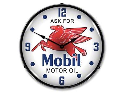 LED Clock; Mobil Oil