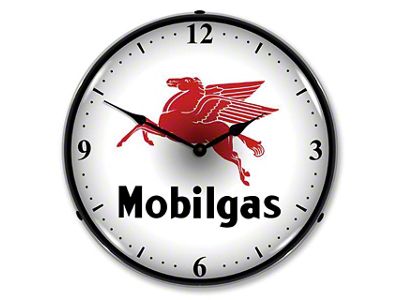 LED Clock; Mobilgas