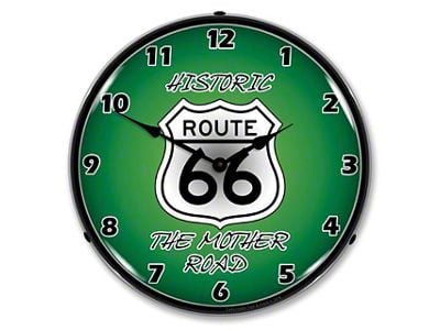 LED Clock; Route 66 the Mother Road