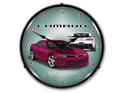 LED Clock; SS Deep Magenta