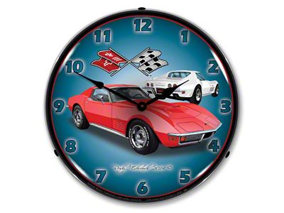 LED Clock; Stingray Red