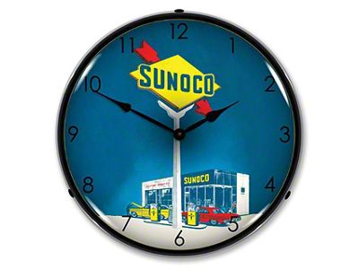 LED Clock; Sunoco Gas