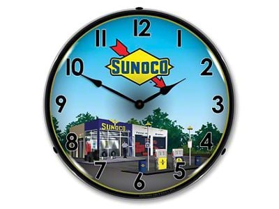 LED Clock; Sunoco Station 2