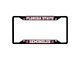 License Plate Frame with Florida State University Logo; Black and Garnet (Universal; Some Adaptation May Be Required)