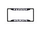 License Plate Frame with Kansas State University Logo; Black and Purple (Universal; Some Adaptation May Be Required)