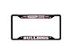 License Plate Frame with Mississippi State University Logo; Black and Maroon (Universal; Some Adaptation May Be Required)