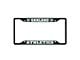 License Plate Frame with Oakland Athletics Logo; Black and Green (Universal; Some Adaptation May Be Required)