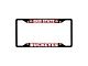 License Plate Frame with Ohio State University Logo; Black and Red (Universal; Some Adaptation May Be Required)