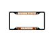 License Plate Frame with Oregon State University Logo; Black and Black (Universal; Some Adaptation May Be Required)