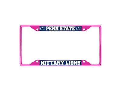 License Plate Frame with Penn State; Pink (Universal; Some Adaptation May Be Required)