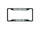 License Plate Frame with Philadelphia Eagles Logo; Black and Green (Universal; Some Adaptation May Be Required)