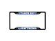 License Plate Frame with Tampa Bay Lightning Logo; Black and Blue (Universal; Some Adaptation May Be Required)