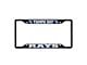 License Plate Frame with Tampa Bay Rays Logo; Black and Navy (Universal; Some Adaptation May Be Required)