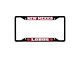 License Plate Frame with University of New Mexico Logo; Black and Red (Universal; Some Adaptation May Be Required)