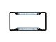 License Plate Frame with University of North Carolina at Chapel Hill Logo; Black and Blue (Universal; Some Adaptation May Be Required)