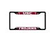 License Plate Frame with University of Southern California Logo; Black and Cardinal (Universal; Some Adaptation May Be Required)