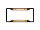 License Plate Frame with University of Tennessee Logo; Black and Orange (Universal; Some Adaptation May Be Required)