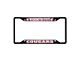 License Plate Frame with Washington State University Logo; Black and Gray (Universal; Some Adaptation May Be Required)