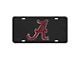 License Plate with University of Alabama Logo; Black (Universal; Some Adaptation May Be Required)