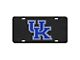 License Plate with University of Kentucky Logo; Black (Universal; Some Adaptation May Be Required)