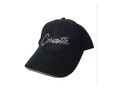 Liquid Metal Script Hat; Black