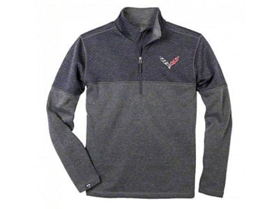 Men's Diamond Pullover; Navy