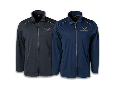 Men's Lite 3 Layer Jacket with C7 Logo; Carbon