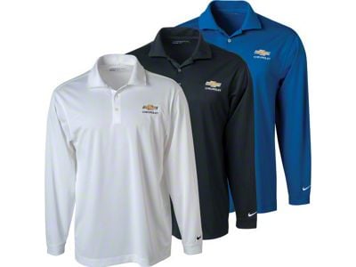 Men's Nike Golf Long Sleeve Dri-FIT Stretch Tech Polo Shirt; Blue Sapphire