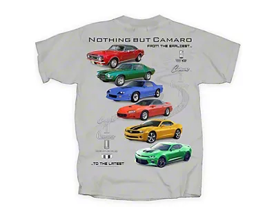 Nothing But Camaro T-Shirt; Ice Gray