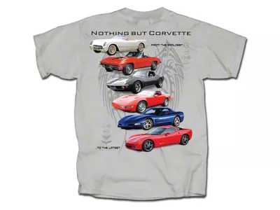 Nothing But Corvette T-Shirt; Gray