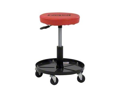 Pneumatic Chair; 300 lb. Capacity; Red/Black