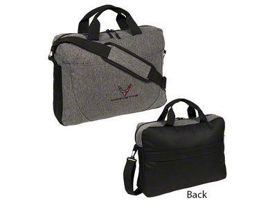 Port Authority Soft-Sided Briefcase with C8 Logos; Gray