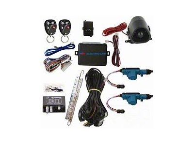 Power Lock Kit with Standard Alarm and Keyless Entry; 2-Door (Universal; Some Adaptation May Be Required)