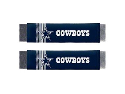 Rally Seatbelt Pads with Dallas Cowboys Logo; Navy (Universal; Some Adaptation May Be Required)