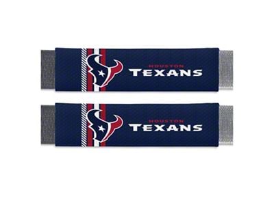 Rally Seatbelt Pads with Houston Texans Logo; Navy (Universal; Some Adaptation May Be Required)