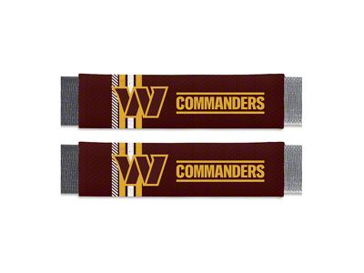 Rally Seatbelt Pads with Washington Commanders Logo; Maroon (Universal; Some Adaptation May Be Required)