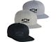 Snapback Flatbill Hat; Heather Gray