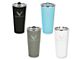 Stainless Steel Thermal Tumbler with C8 Crossed Flags Emblem; Black