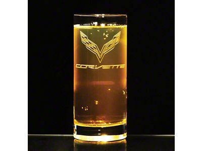 Tall Glass Set with C7 Logo; 16-oz.