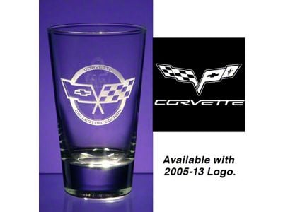 Tall Heavy Base Cooler Glass Set with C6 Logo; 15-oz.