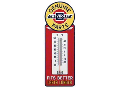 Thermometer; Genuine Chevrolet Parts Logo