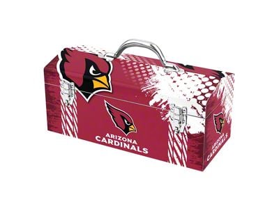 Tool Box with Arizona Cardinals Logo; Red and Black