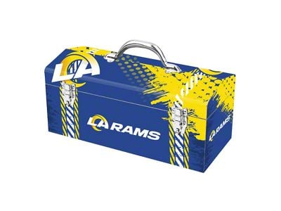 Tool Box with Los Angeles Rams Logo; Blue