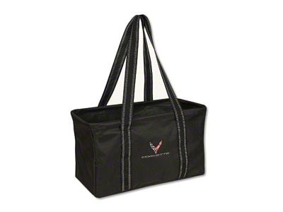 Utility Tote Bag with C8 Logo; Black