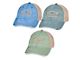 Women's Bowtie Distressed Mesh Hat; Sage