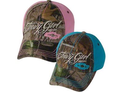 Women's Chevy Girl Camo Hat; Pink