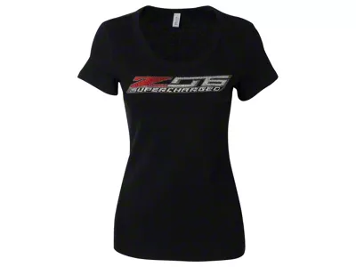 Women's Rhinestone Z06 Logo T-Shirt