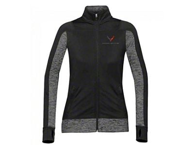 Women's Stormtech Fleece Jacket; Black/Carbon Heather