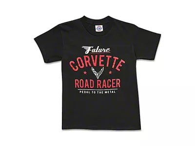 Youth C8 Future Road Racer T-Shirt; Black