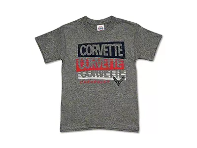 Youth Corvette T-Shirt; Gray